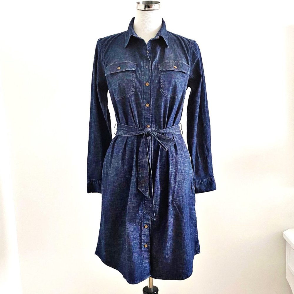 Lands' End Denim Shirt Dress